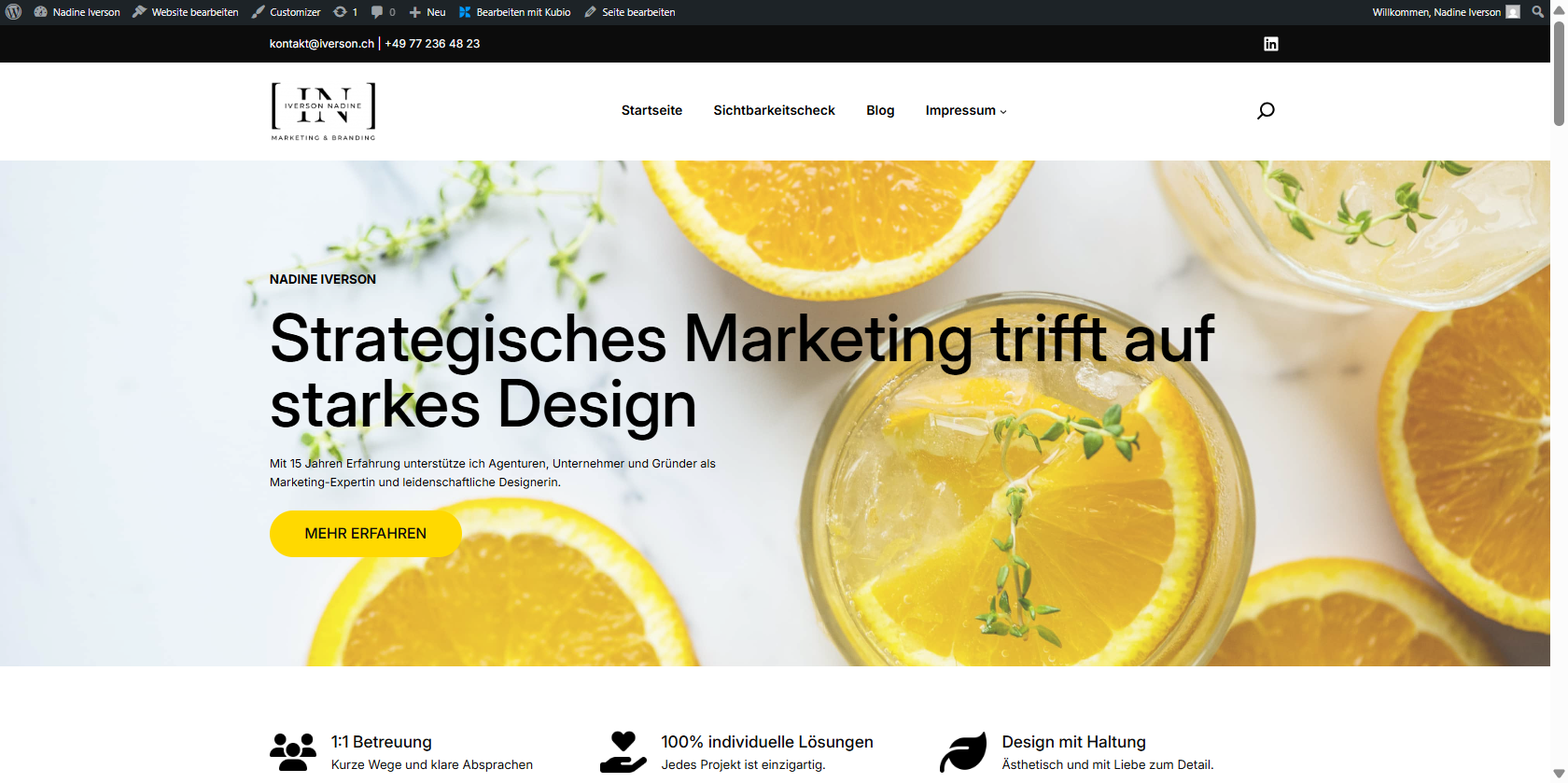 Website Nadine Iverson